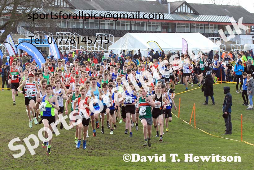Boys under-15s 2022 Northern Cross Country Champs., Pontefract. Photo: David T. Hewitson/Sports for All Pics
